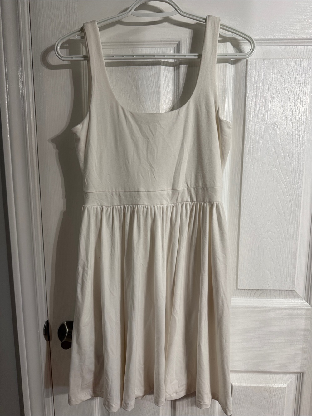Ardene Cream Scoop Neck Mini Dress